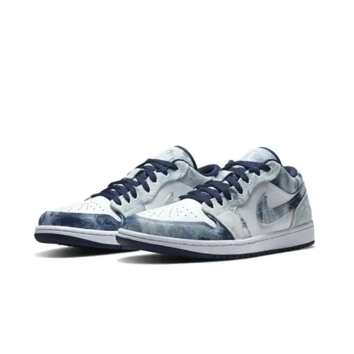 Air Jordan 1 Low "Washed Denim" 水洗 丹寧 休閒鞋 男款 CZ8455-100：圖片 2