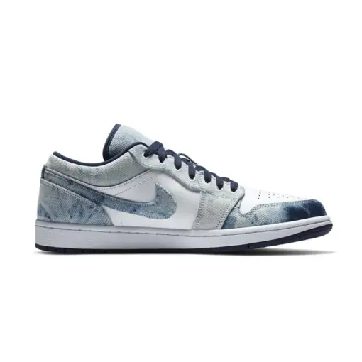 Air Jordan 1 Low "Washed Denim" 水洗 丹寧 休閒鞋 男款 CZ8455-100：圖片 3