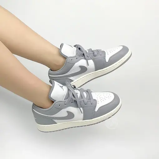 Air Jordan 1 Low " Vintage Grey " 復古底 仿舊 淺灰 女款 553560-0：圖片 2