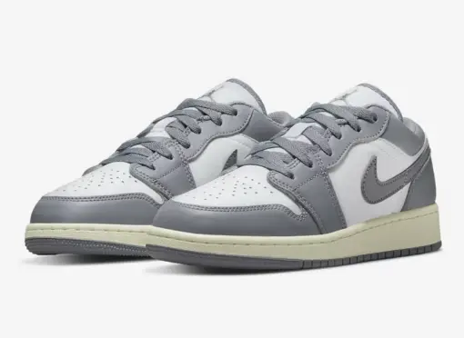 Air Jordan 1 Low " Vintage Grey " 復古底 仿舊 淺灰 女款 553560-0：圖片 3
