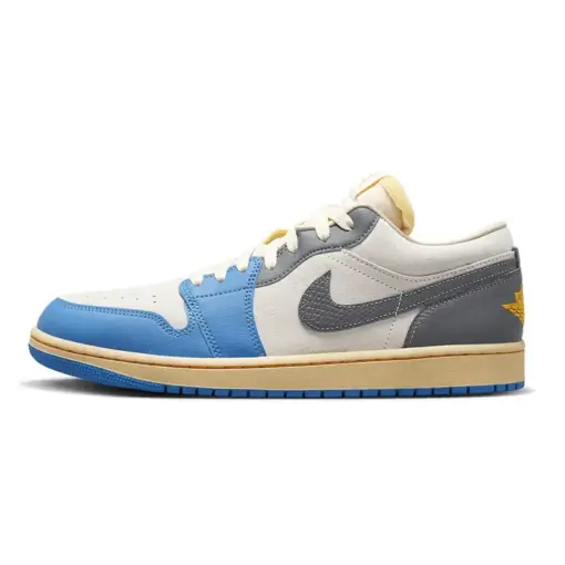 Air Jordan 1 Low " UNC Grey " Tokyo Vintage  藍灰 東京 蛇紋勾勾