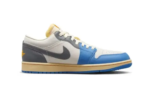 Air Jordan 1 Low " UNC Grey " Tokyo Vintage  藍灰 東京 蛇紋勾勾：圖片 3
