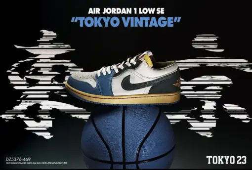 Air Jordan 1 Low " UNC Grey " Tokyo Vintage  藍灰 東京 蛇紋勾勾：圖片 10