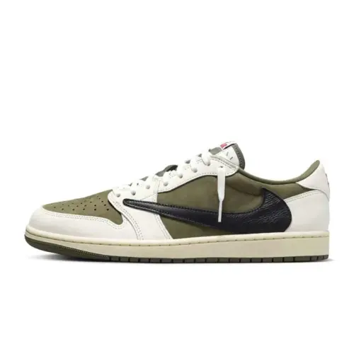 Travis Scott x Air Jordan 1 Low OG "Medium Olive" 聯名款 倒
