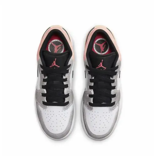 Air Jordan 1 Low "Flight Club" GS 飛行俱樂部 灰橘 大童 女鞋 DX4374：圖片 5