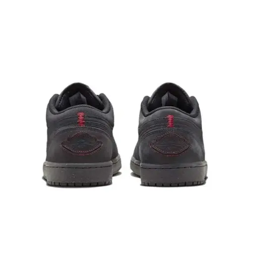 Air Jordan 1 Low "Grey Red Stitch" 霧黑色 麂皮 男鞋 FD8635-001：圖片 4