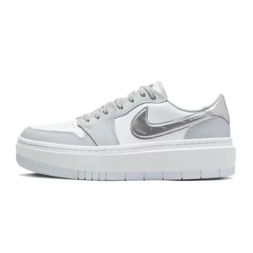 Air Jordan 1 Low Elevate “Cut Away” 可撕 白灰  珊瑚紅 厚底 女款 男女