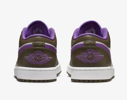 Air Jordan 1 Low " PALOMINOy " 咖啡 紫 女款 553560-215 [台灣現貨：圖片 6