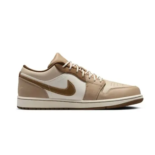 Air Jordan 1 Low Premium "Tan Brown" 牛奶糖 雕花皮革 棕褐色 男鞋 HF：圖片 3
