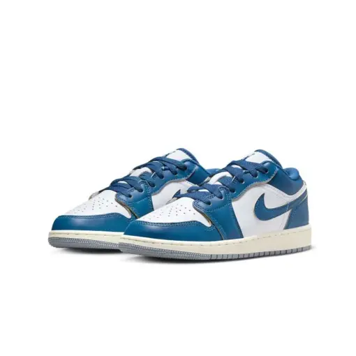 Air Jordan 1 Low "Industrial Blue" GS 軍藍 休閒鞋 女鞋 大童 FN91：圖片 2