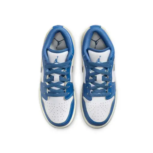 Air Jordan 1 Low "Industrial Blue" GS 軍藍 休閒鞋 女鞋 大童 FN91：圖片 6