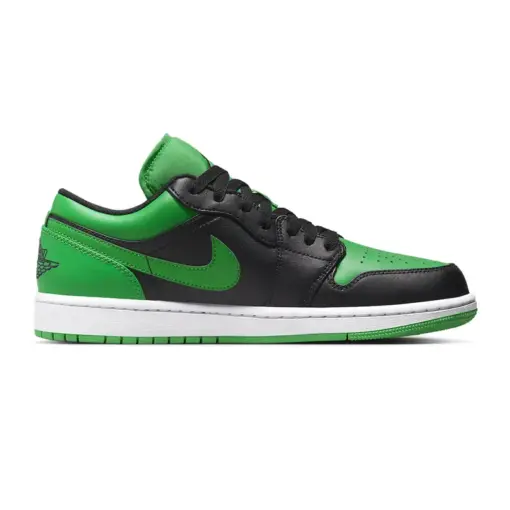 Air Jordan 1 Low "Lucky Green" 幸運綠 休閒鞋 黑綠 男鞋 553558-065：圖片 3