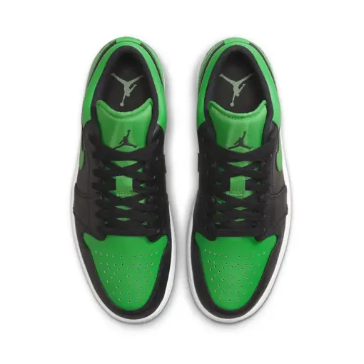Air Jordan 1 Low "Lucky Green" 幸運綠 休閒鞋 黑綠 男鞋 553558-065：圖片 5