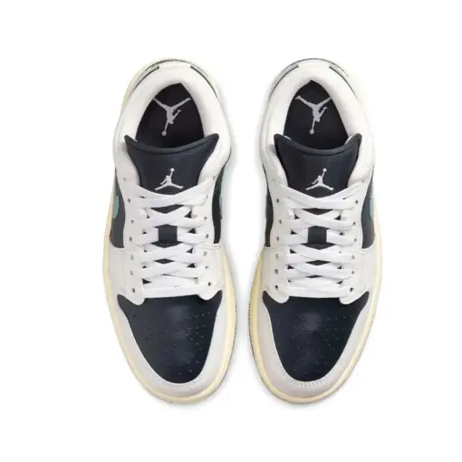 Air Jordan 1 Low "Jade Smoke" 菸草 黑綠 倒鉤平替版 女鞋 男女段 DC0774：圖片 5
