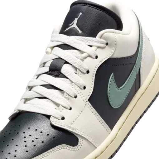 Air Jordan 1 Low "Jade Smoke" 菸草 黑綠 倒鉤平替版 女鞋 男女段 DC0774：圖片 7