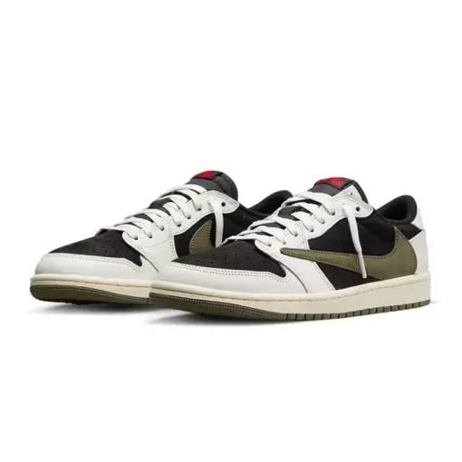 Travis Scott x Air Jordan 1 Low OG WMNS "Olive" 聯名款 橄欖綠：圖片 2