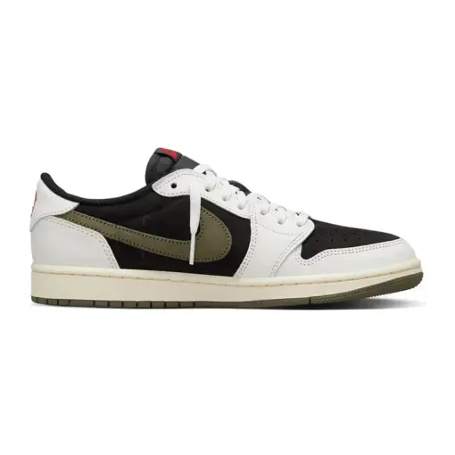 Travis Scott x Air Jordan 1 Low OG WMNS "Olive" 聯名款 橄欖綠：圖片 3