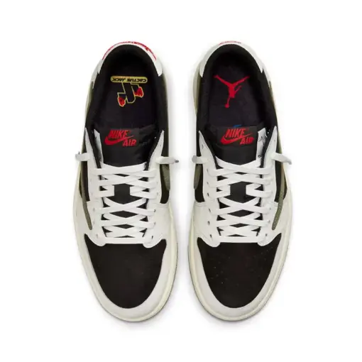 Travis Scott x Air Jordan 1 Low OG WMNS "Olive" 聯名款 橄欖綠：圖片 4
