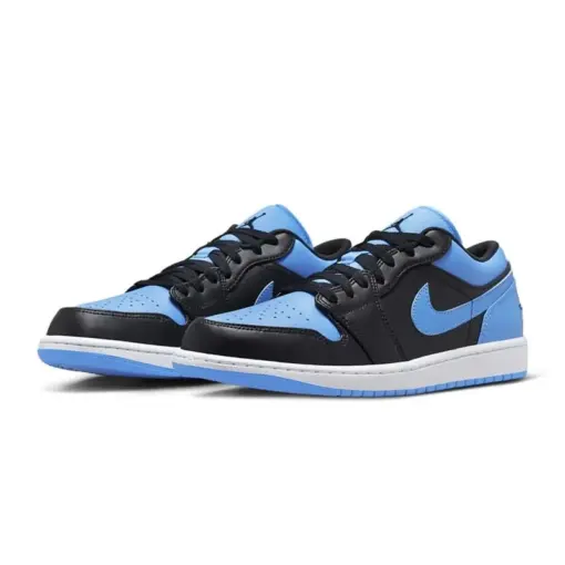 Air Jordan 1 Low "University Blue" 黑藍 大學藍 男鞋 553558-041：圖片 2