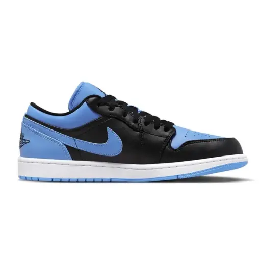 Air Jordan 1 Low "University Blue" 黑藍 大學藍 男鞋 553558-041：圖片 3