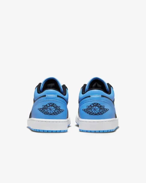 Air Jordan 1 Low "University Blue" 黑藍 大學藍 男鞋 553558-041：圖片 4