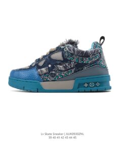 LV Skate Sneaker 路易威登 2025新款運動板鞋 蛇年限定藍色