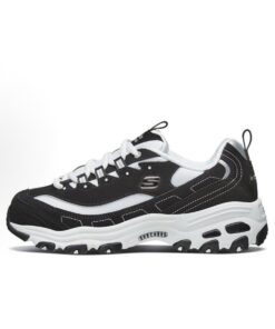 Skechers斯凱奇 D'LITES 1.0 熊貓鞋 復古百搭 厚底 休閒 輕便增高 低筒 老爹鞋 黑白