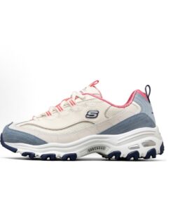 Skechers斯凱奇 D'LITES 1.0 熊貓鞋 奶茶熊藍莓甜酒 复古百搭厚底增高 生活休閒鞋 女款 藍色