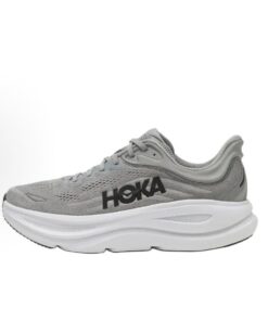 HOKA ONE ONE Bondi 9「Galactic Grey/Stellar Grey」舒適百搭 網布聚酯減震防滑耐磨透氣 低筒 長跑跑鞋 男女同款 灰色