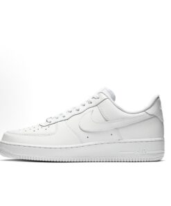 Nike Air Force 1 07 皮革 經典復古 耐磨 低筒 板鞋 純白