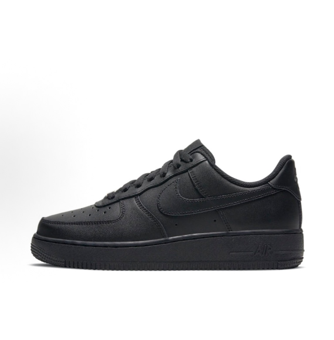 Nike Air Force 1 triple black 低筒 板鞋 純黑