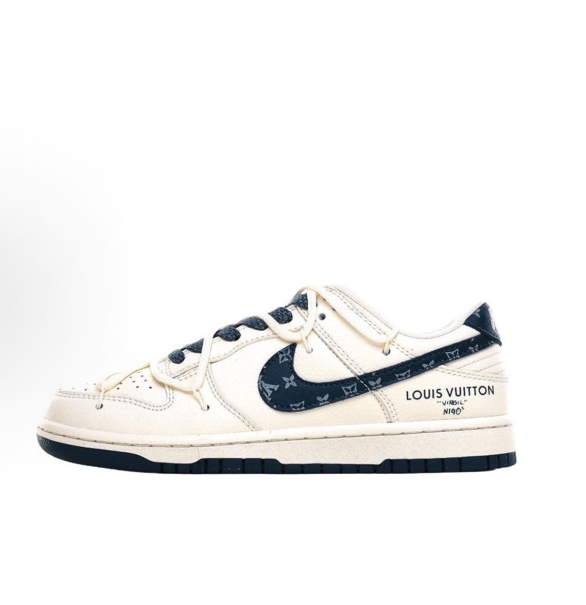 LOUIS VUITTON/路易威登 x Nike Dunk SB LOW 時尚百搭 防滑耐磨 低筒 板鞋 米白色
