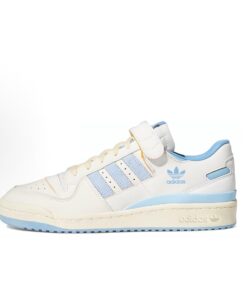 adidas originals FORUM 84 84 Low 皮革 復古 耐磨輕便 低筒 板鞋 男女同款 北卡藍
