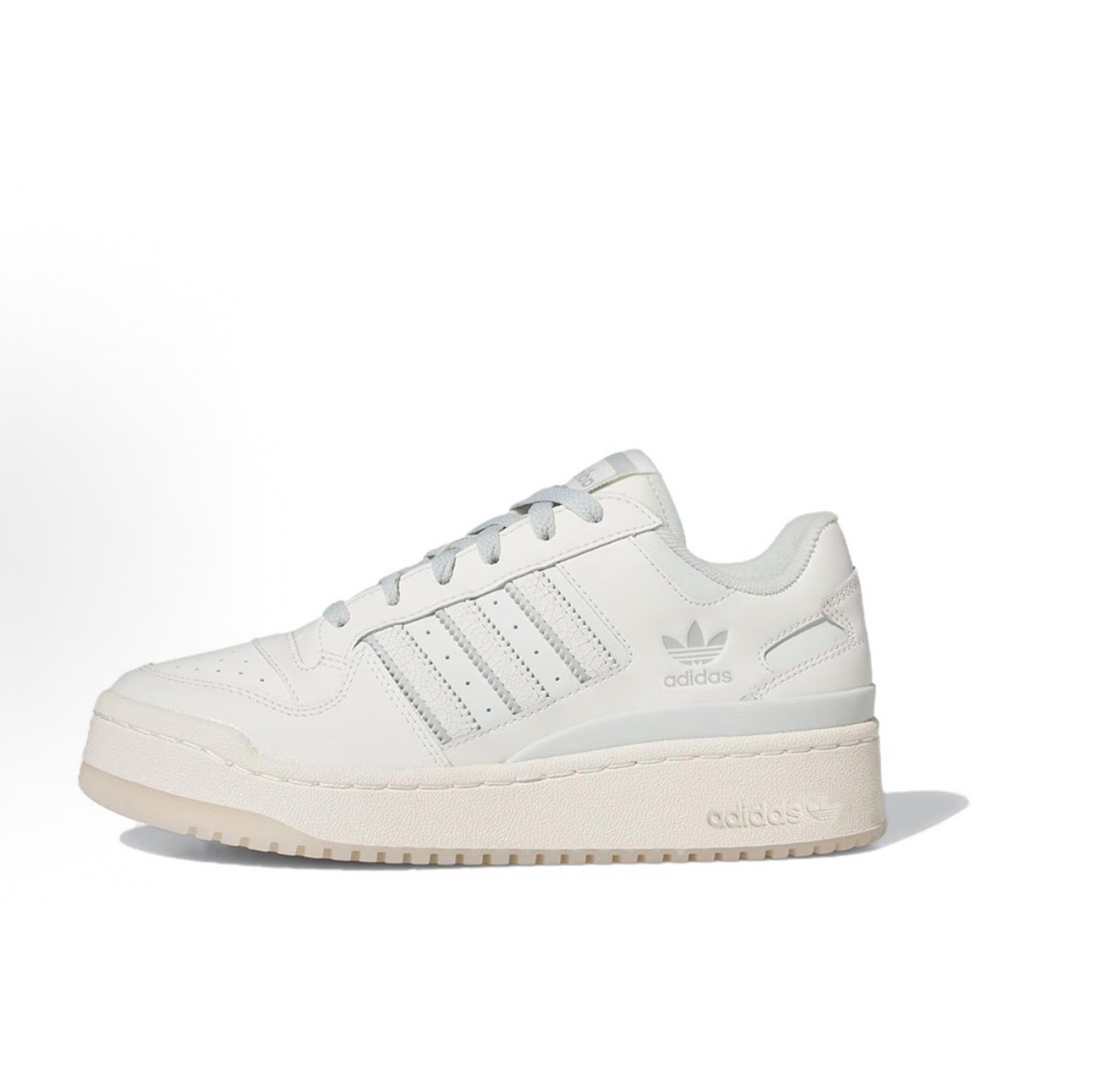 adidas originals FORUM BOLD STRIPES 粗條紋 休閒時尚 防滑減震耐磨 低筒 闆鞋 白藍