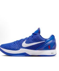 Nike Zoom Kobe 6 Protro 「Dodgers」 PE 圆頭綁帶 減震防滑 低筒 節奏 篮球鞋 男女鞋 藍白