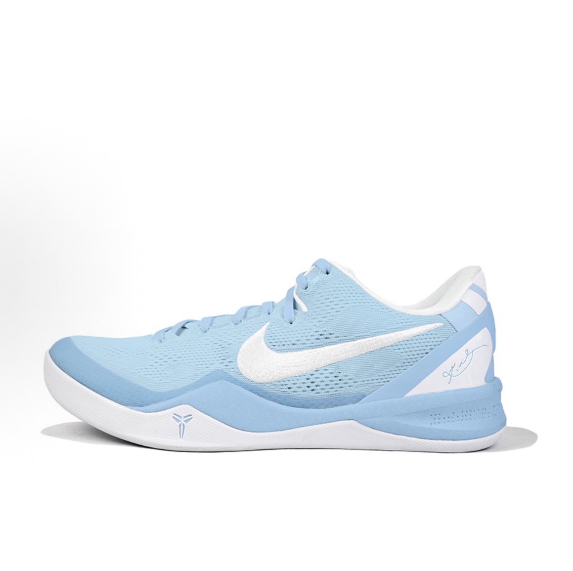 Nike Kobe 8改色塗鴉 潮流百搭 低筒 篮球鞋 男鞋 天藍