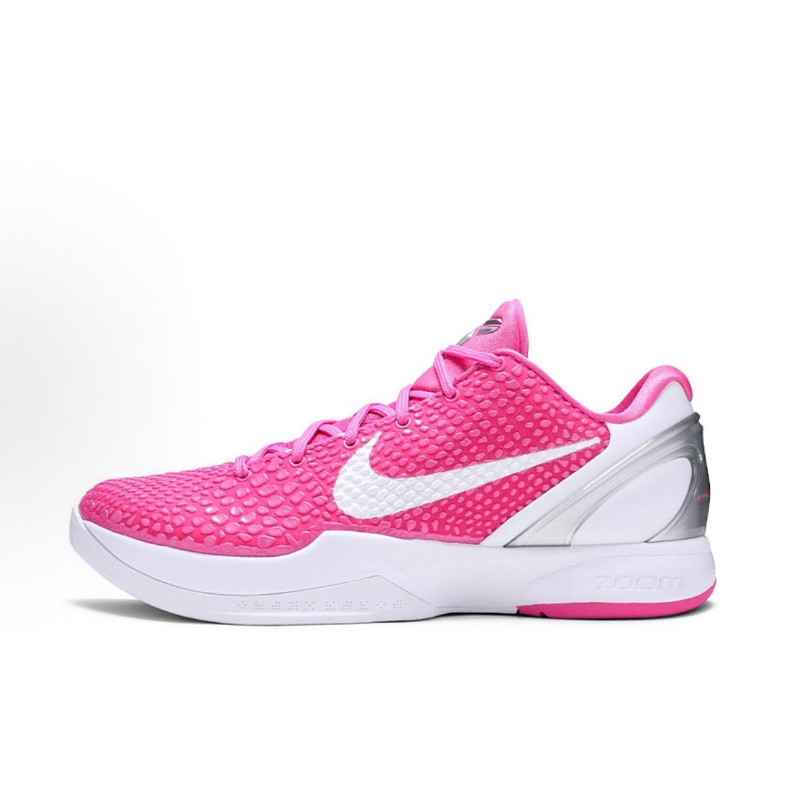 Nike Zoom Kobe 6圓頭低幫實戰籃球鞋男鞋女鞋粉白色