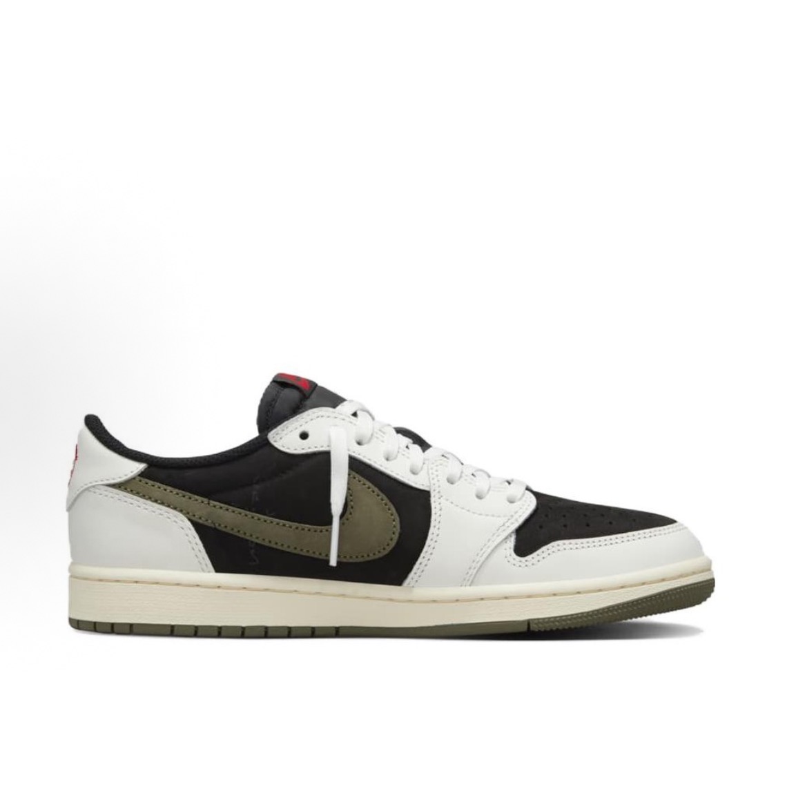 Travis Scott x Jordan Air Jordan 1 D-Loop 5.0 Leather Low "Medium Olive" 耐磨 低筒 復古籃球鞋 黑綠橄欖:圖片 2