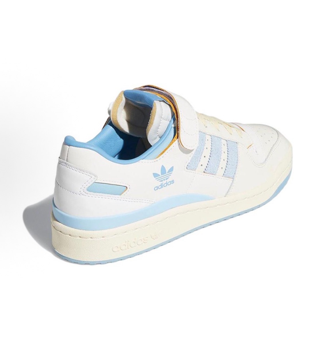 adidas originals FORUM 84 84 Low 皮革 復古 耐磨輕便 低筒 板鞋 男女同款 北卡藍:圖片 2