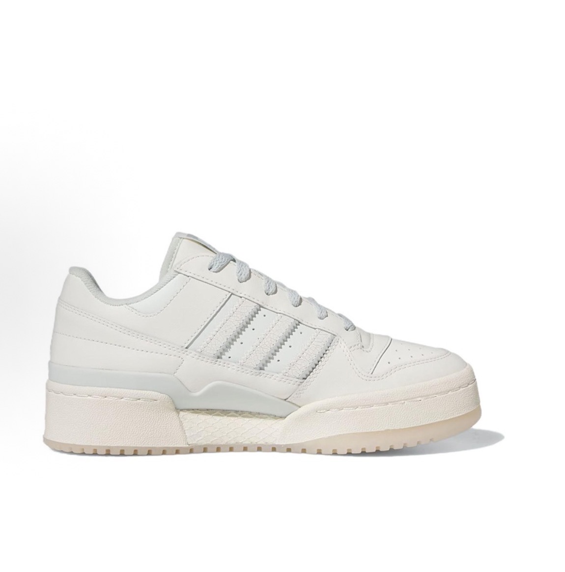 adidas originals FORUM BOLD STRIPES 粗條紋 休閒時尚 防滑減震耐磨 低筒 闆鞋 白藍:圖片 2