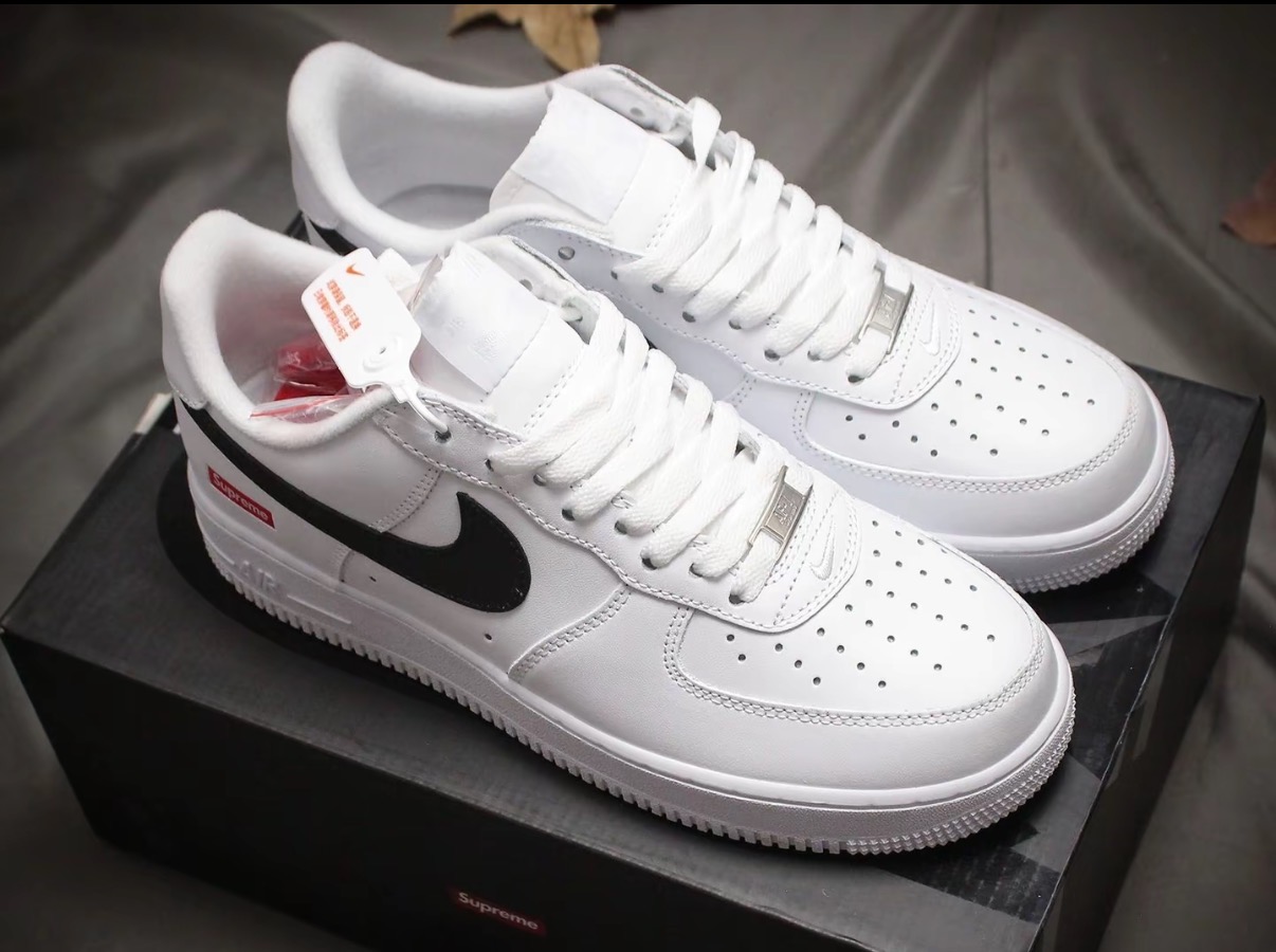 Supreme x Nike Air Force 1 Low SP 時尚百搭 耐磨 低筒 板鞋 男女 白色:圖片 4