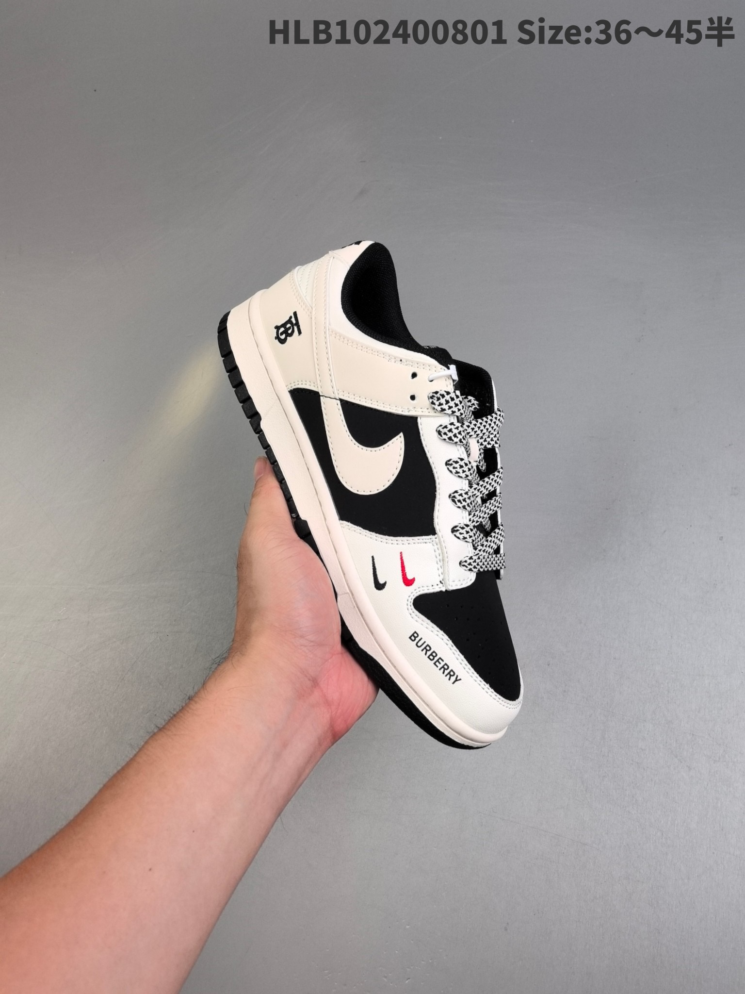 路易威登 x 耐克 SB Dunk Low LV米白棕解構鞋帶周年高端訂製 低筒休閒板鞋 定製鞋盒:圖片 6