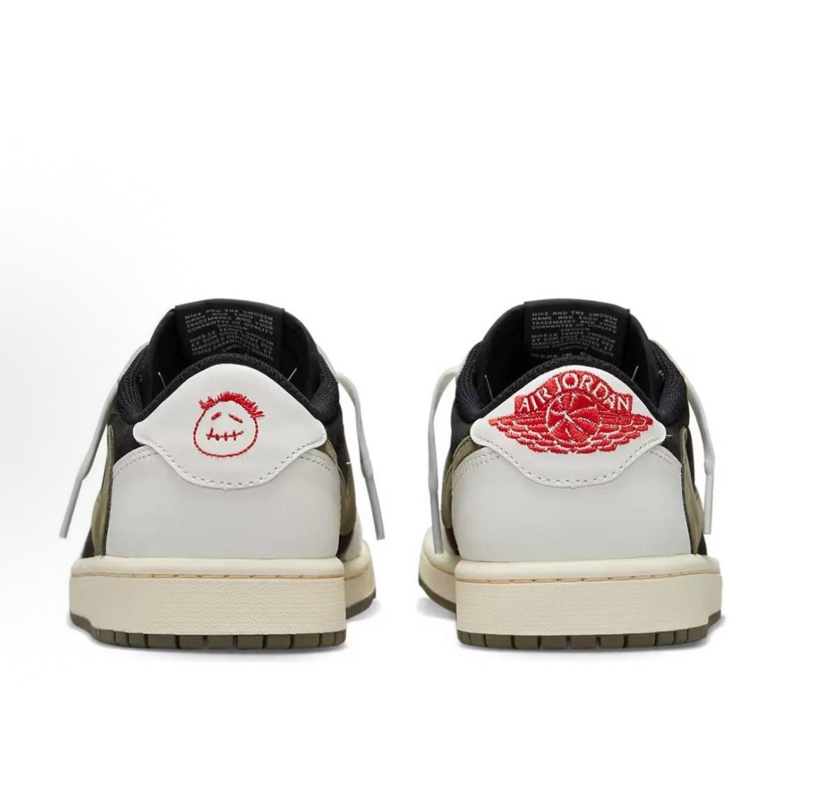 Travis Scott x Jordan Air Jordan 1 D-Loop 8.0 Low OG「Medium Olive」低筒 复古籃球鞋 男女同款 米綠:圖片 3