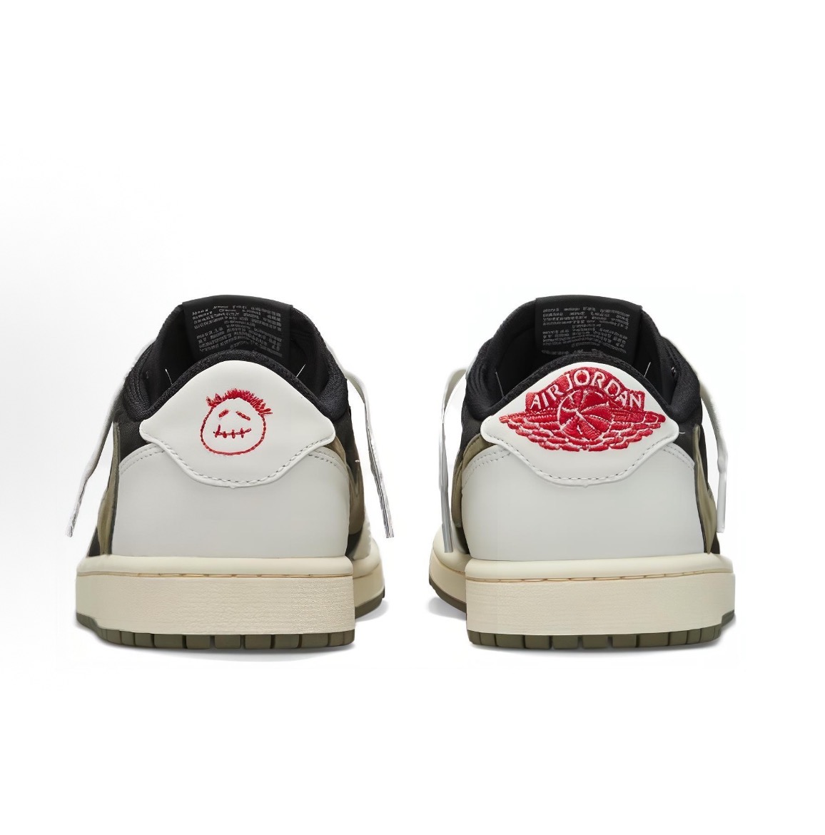 Travis Scott x Jordan Air Jordan 1 D-Loop 5.0 Leather Low "Medium Olive" 耐磨 低筒 復古籃球鞋 黑綠橄欖:圖片 4