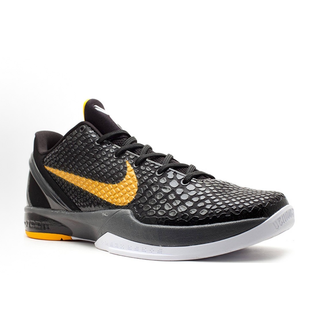 Nike Zoom Kobe 6 Black Del Sol舒適百搭 防滑耐磨包覆平衡 低筒 篮球鞋 男鞋女鞋 黑黃:圖片 4