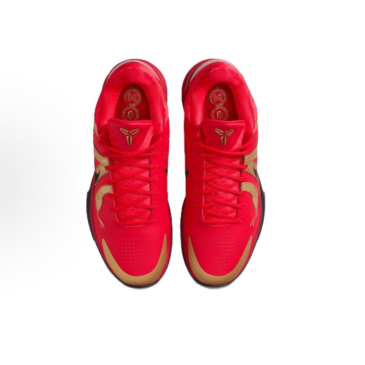 Nike Kobe 5 Protro 猛虎年 减震防滑耐磨 低筒 篮球鞋 男鞋女鞋 紅金:圖片 5