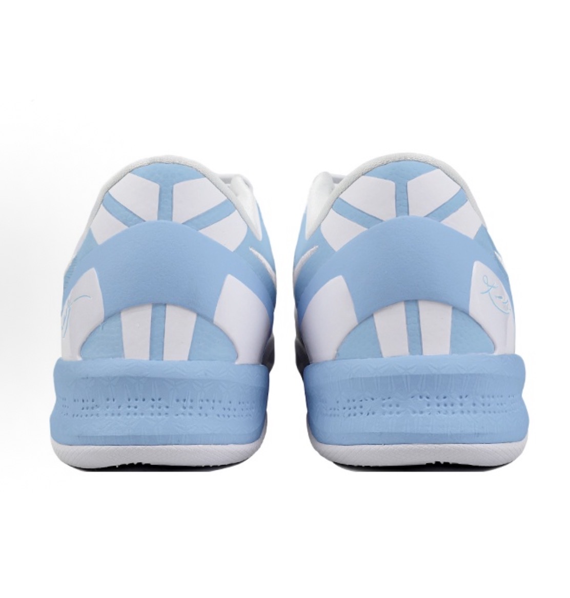 Nike Kobe 8改色塗鴉 潮流百搭 低筒 篮球鞋 男鞋 天藍:圖片 3