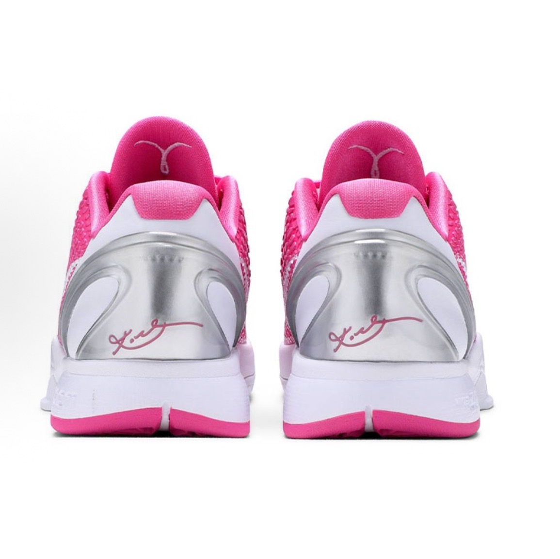 Nike Zoom Kobe 6圓頭低幫實戰籃球鞋男鞋女鞋粉白色:圖片 4