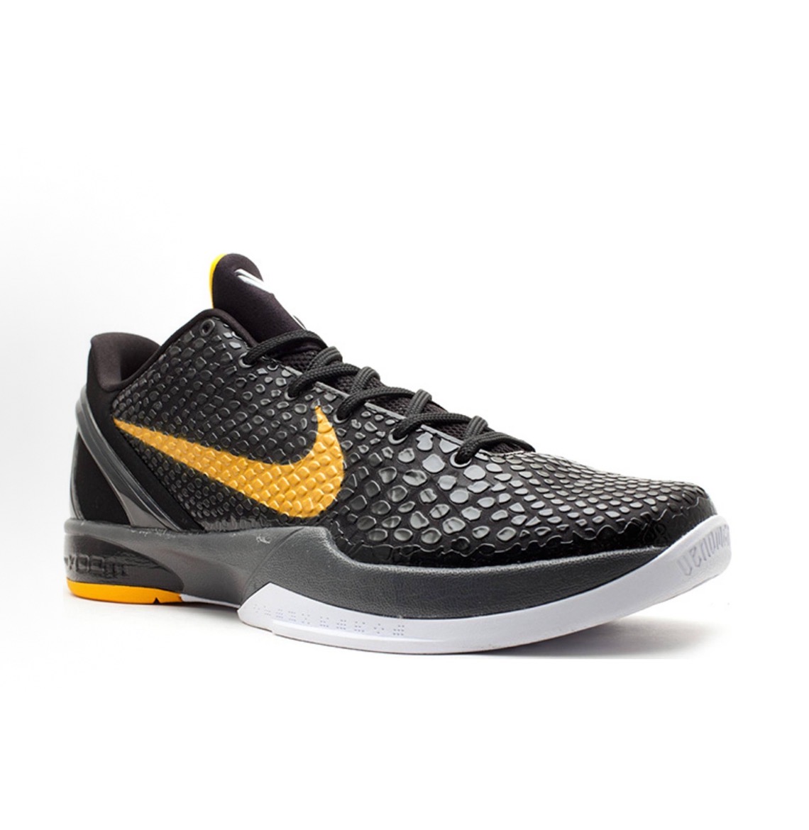 Nike Zoom Kobe 6 Black Del Sol舒適百搭防滑耐磨包裹性平衡低幫籃球鞋男鞋女鞋黑黃:圖片 4