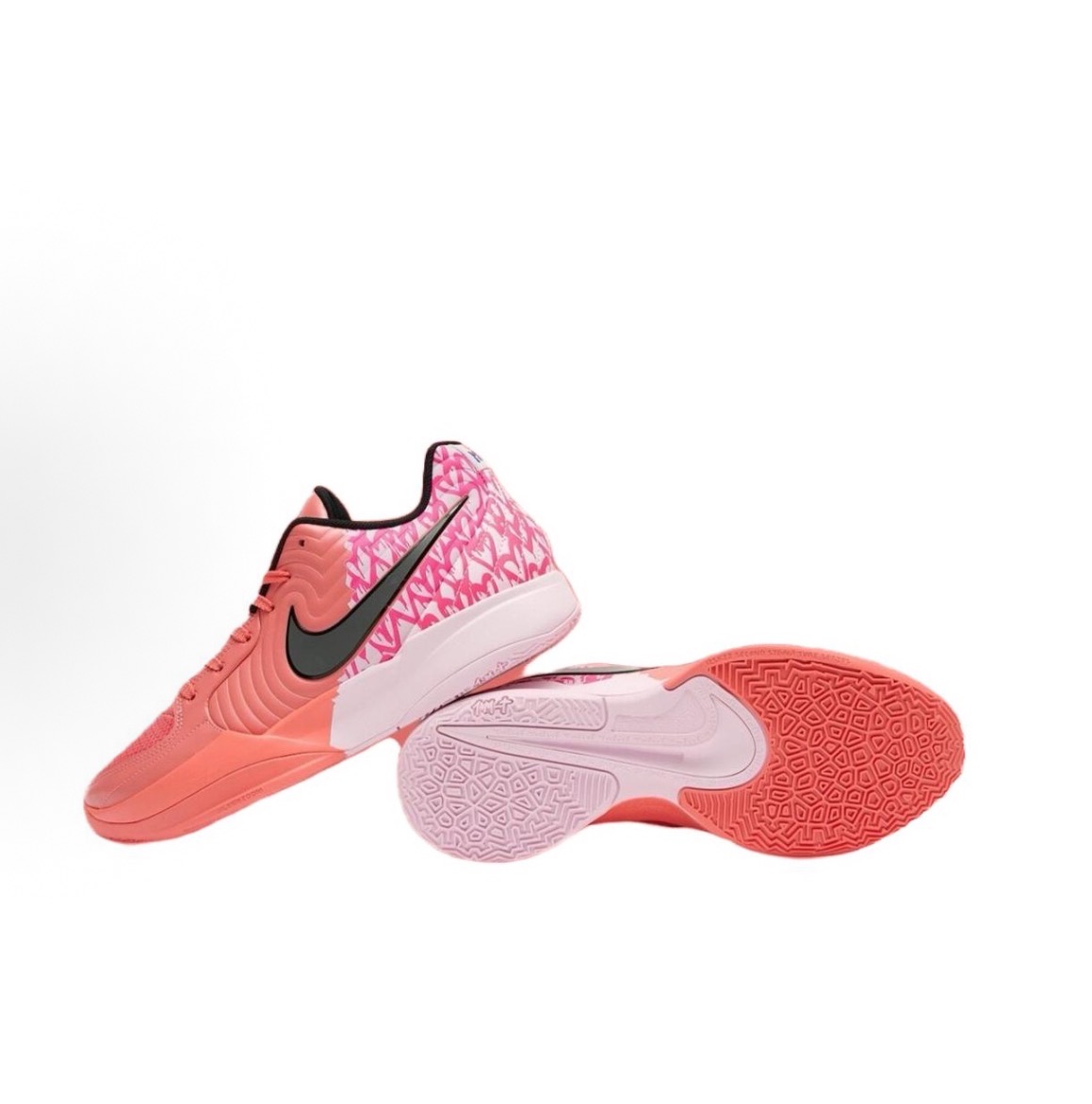 Nike Ja 2莫蘭特二代“Heart Eyes”情人節限定時尚百搭防滑耐磨低幫籃球鞋男鞋女鞋粉色:圖片 2